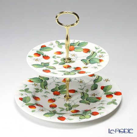 ロイカーカム アルパインストロベリー 2段ケーキスタンド