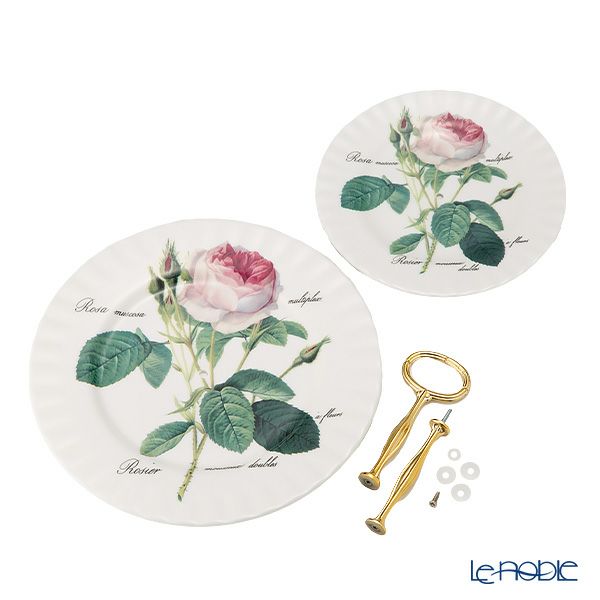 ロイカーカム ルドゥトロサ／ルドゥーテ・ローズ 2段ケーキスタンド