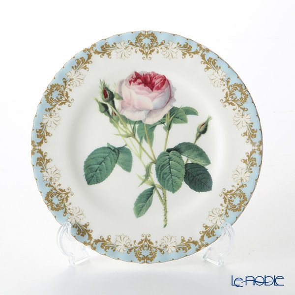 ロイカーカム ビンテージローズ ブルー ティープレート 20cm