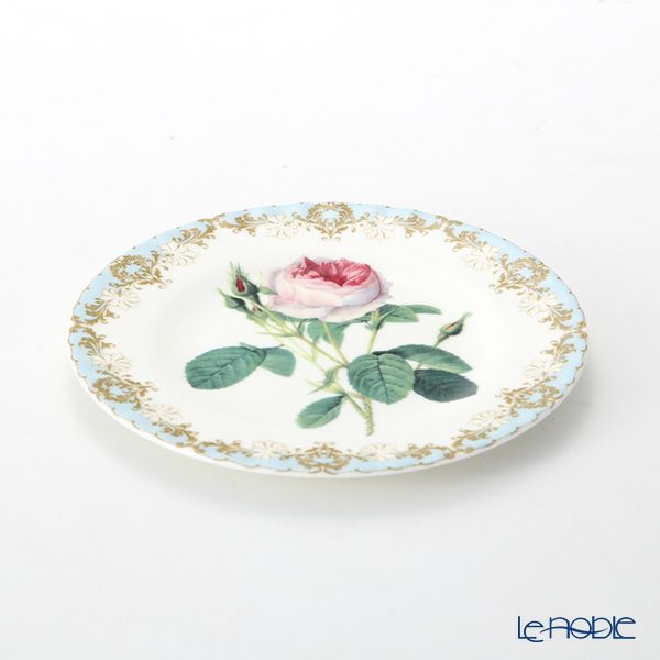 ロイカーカム ビンテージローズ ブルー ティープレート 20cm