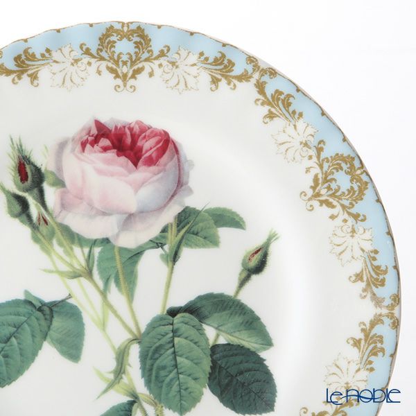 ロイカーカム ビンテージローズ ブルー ティープレート 20cm
