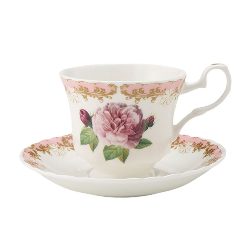 ロイカーカム ビンテージローズ ピンク ティーカップ＆ソーサー（スタンダード） 230ml
