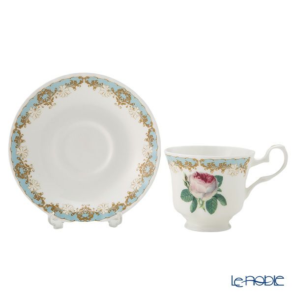 ロイカーカム ビンテージローズ ブルー ティーカップ＆ソーサー（スタンダード） 230ml