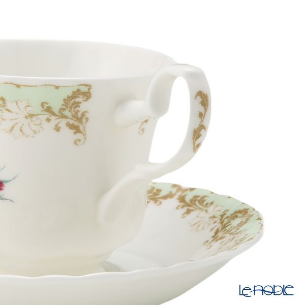 ロイカーカム ビンテージローズ グリーン ティーカップ＆ソーサー（スタンダード） 230ml
