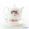 ロイカーカム キャット ティーカップ＆ソーサー（1人用ポット付）／ティーフォーワン