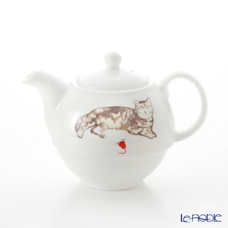 ロイカーカム キャット ティーカップ＆ソーサー（1人用ポット付）／ティーフォーワン