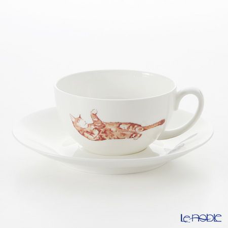 ロイカーカム キャット ティーカップ＆ソーサー（1人用ポット付）／ティーフォーワン