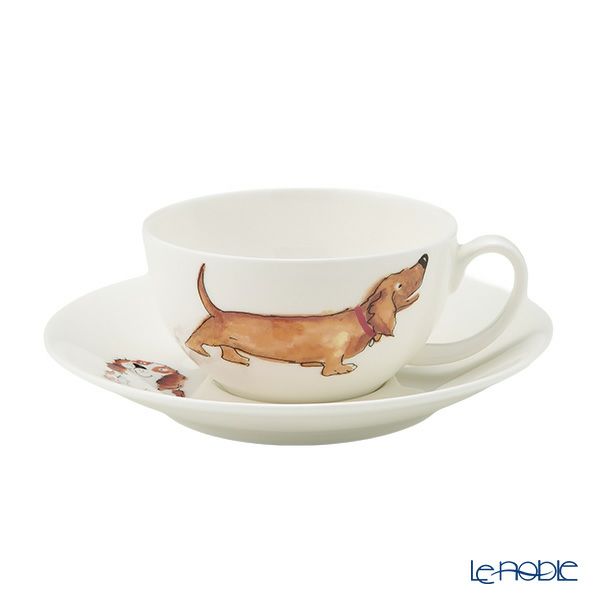 ロイカーカム ドッグ ティーカップ＆ソーサー（1人用ポット付）／ティーフォーワン