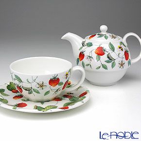 ロイカーカム アルパインストロベリー ティーカップ＆ソーサー（1人用ポット付）／ティーフォーワン