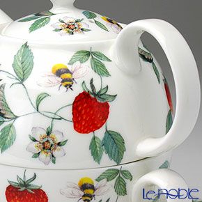 ロイカーカム アルパインストロベリー ティーカップ＆ソーサー（1人用ポット付）／ティーフォーワン