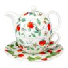 ロイカーカム アルパインストロベリー ティーカップ＆ソーサー（1人用ポット付）／ティーフォーワン