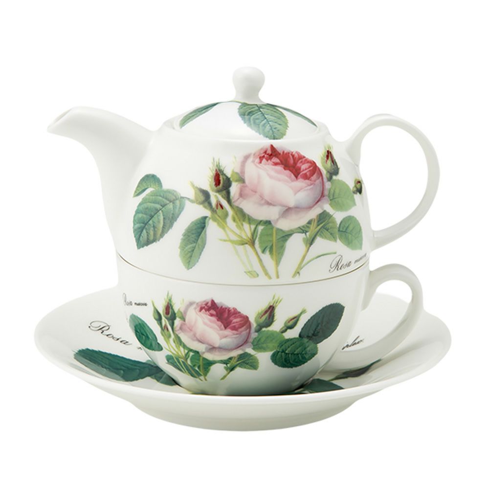 ロイカーカム ルドゥトロサ／ルドゥーテ・ローズ ティーカップ＆ソーサー（1人用ポット付）／ティーフォーワン