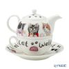 ロイカーカム アニマルファッション キャット ティーカップ＆ソーサー（1人用ポット付）／ティーフォーワン