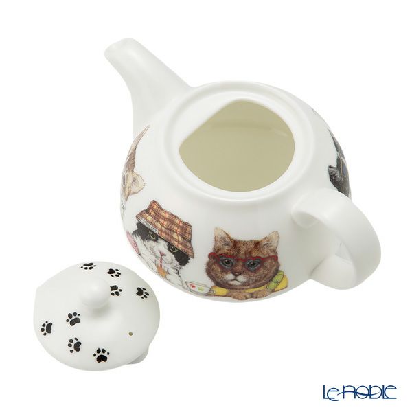 ロイカーカム アニマルファッション キャット ティーカップ＆ソーサー（1人用ポット付）／ティーフォーワン