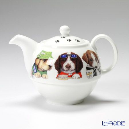 ロイカーカム アニマルファッション ドッグ ティーカップ＆ソーサー（1人用ポット付）／ティーフォーワン