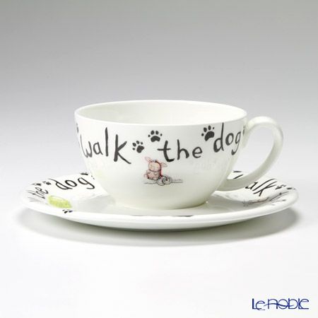 ロイカーカム アニマルファッション ドッグ ティーカップ＆ソーサー（1人用ポット付）／ティーフォーワン