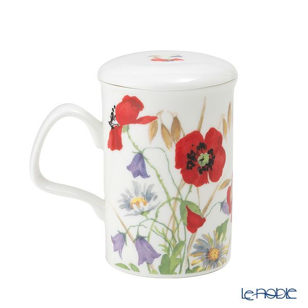 ロイカーカム イングリッシュメドウ レッド こし器付ビーカー 320ml