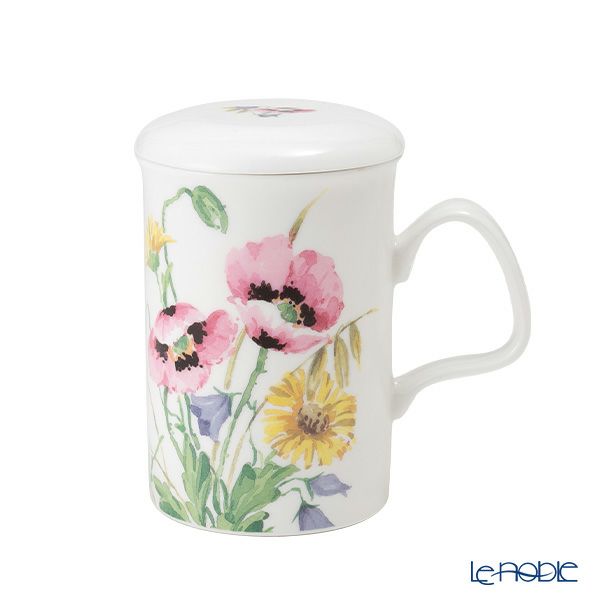 ロイカーカム イングリッシュメドウ ピンク こし器付ビーカー 320ml