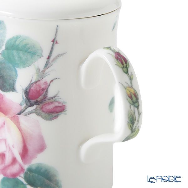 ロイカーカム イングリッシュローズ ピンク こし器付ビーカー 320ml