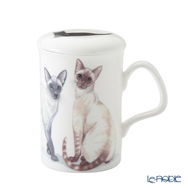 ロイカーカム キャットギャロール Siamese（シャム猫） こし器付ビーカー 320ml