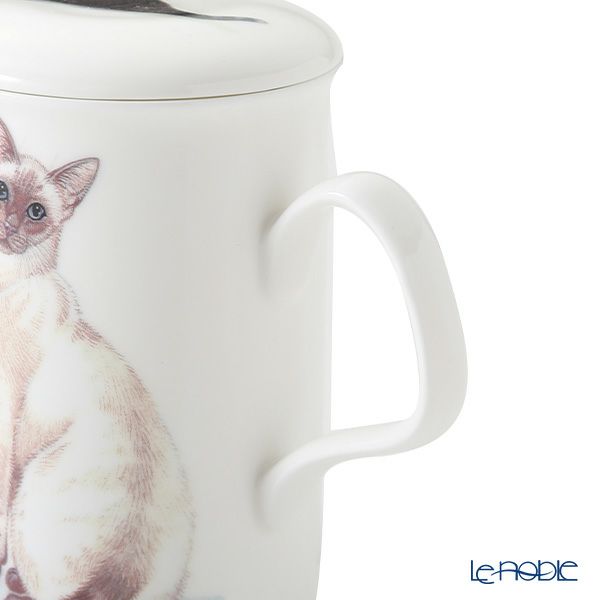 ロイカーカム キャットギャロール Siamese（シャム猫） こし器付ビーカー 320ml
