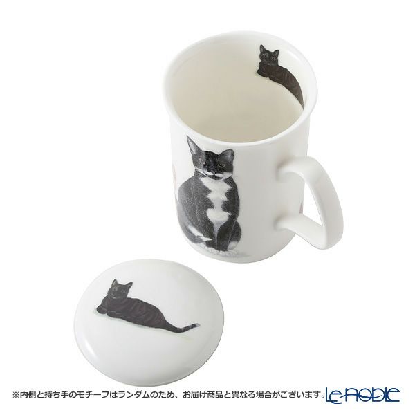 ロイカーカム キャットギャロール Bicolour 2色＆Tricolour 3色 （Moggies） こし器付ビーカー 320ml