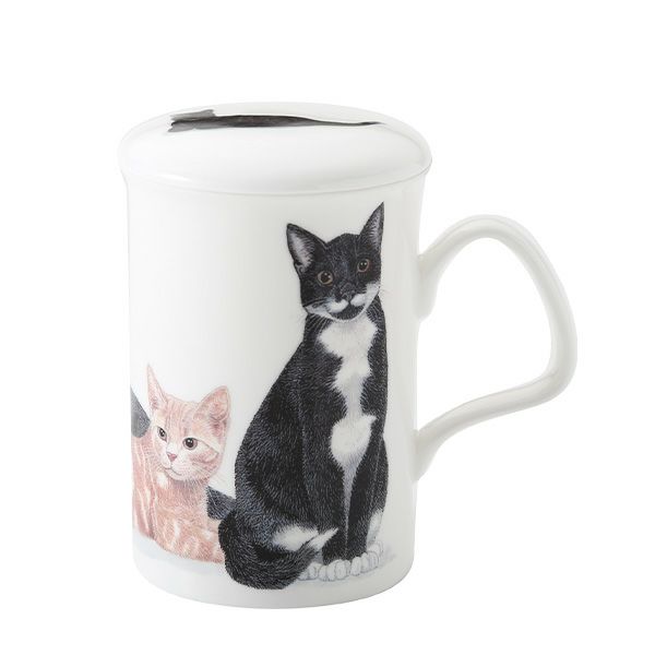 ロイカーカム キャットギャロール Bicolour 2色＆Tricolour 3色 （Moggies） こし器付ビーカー 320ml