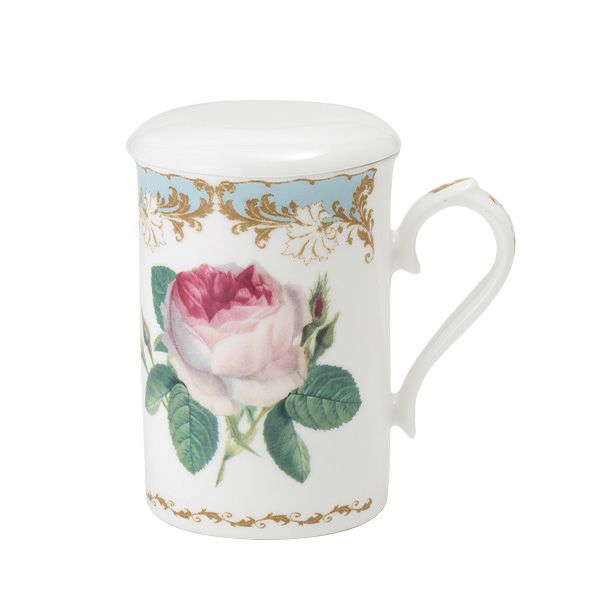 ロイカーカム ビンテージローズ ブルー B こし器付ビーカー 320ml