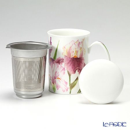 ロイカーカム アイリス 赤紫系フラワー3 B こし器付ビーカー 320ml