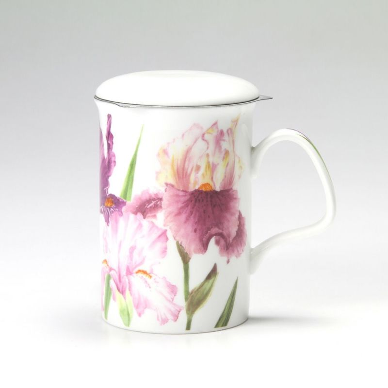 ロイカーカム アイリス 赤紫系フラワー3 B こし器付ビーカー 320ml