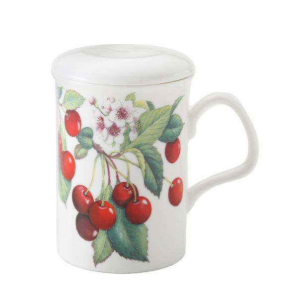 ロイカーカム チェリー レッド こし器付ビーカー 320ml