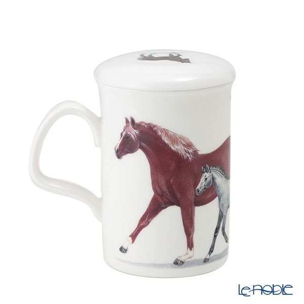 ロイカーカム ホース ブラウン こし器付ビーカー 320ml