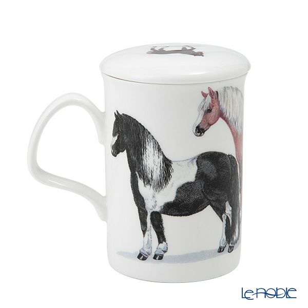 ロイカーカム ホース（親子） ブラウン こし器付ビーカー 320ml