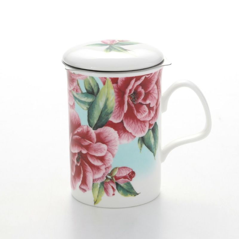 ロイカーカム カメリア ブルー こし器付ビーカー 320ml