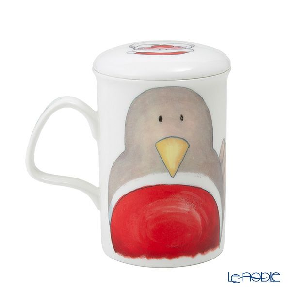 ロイカーカム ハッピークリスマス（サンタ） こし器付ビーカー 320ml