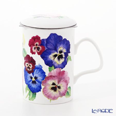 ロイカーカム パンジー ブルー こし器付ビーカー 320ml