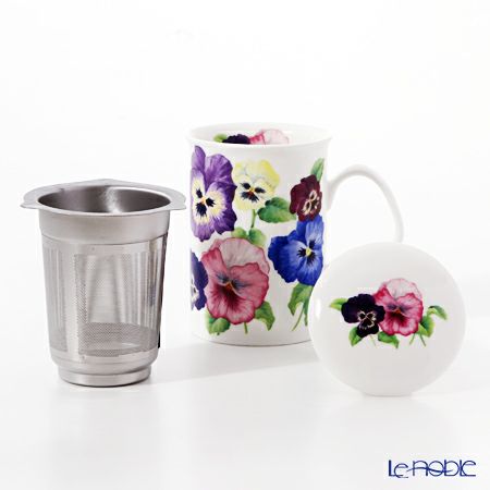 ロイカーカム パンジー ブルー こし器付ビーカー 320ml