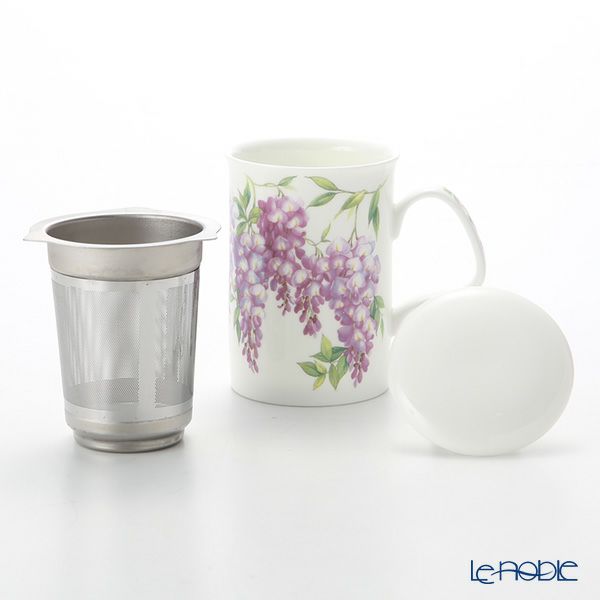 ロイカーカム ウィステリア（藤） こし器付ビーカー 320ml