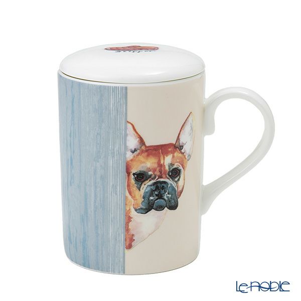 ロイカーカム ドッグスルーザドア（フレンチブルドッグ） こし器付ビーカー・ルーシー 325ml