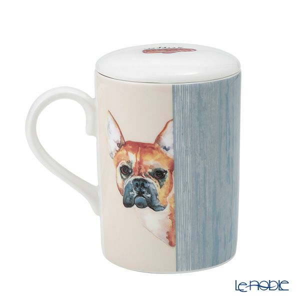 ロイカーカム ドッグスルーザドア（フレンチブルドッグ） こし器付ビーカー・ルーシー 325ml