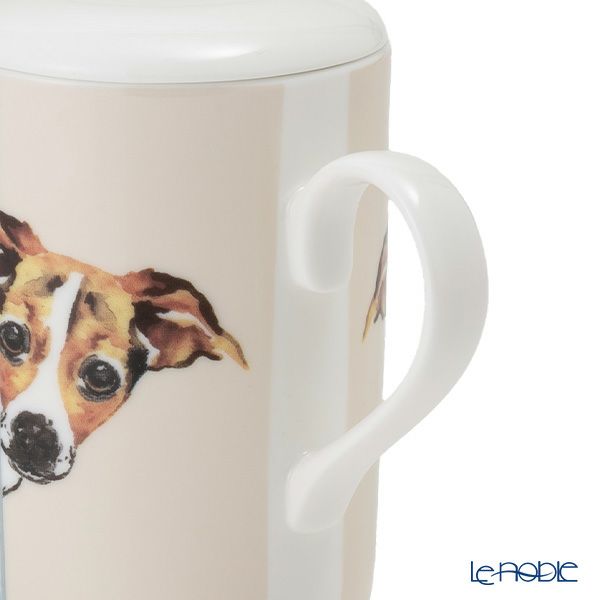 ロイカーカム ドッグスルーザドア（ジャックラッセル） こし器付ビーカー・ルーシー 325ml