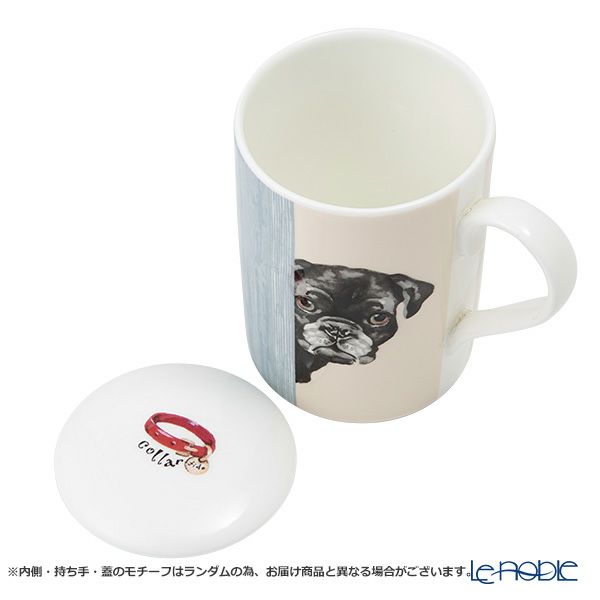 ロイカーカム ドッグスルーザドア（パグブラック） こし器付ビーカー・ルーシー 325ml