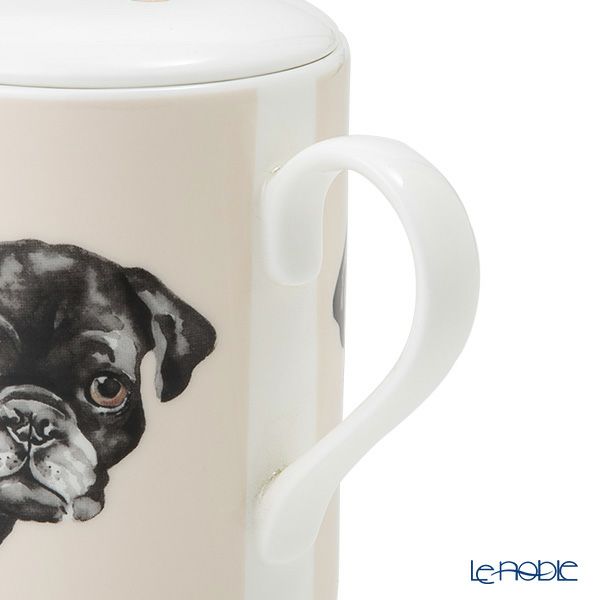 ロイカーカム ドッグスルーザドア（パグブラック） こし器付ビーカー・ルーシー 325ml