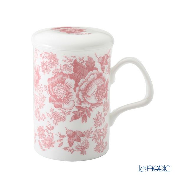 ロイカーカム ビクトリア（ピンク） ビーカー／マグカップ 320ml こし器（茶こし）付き