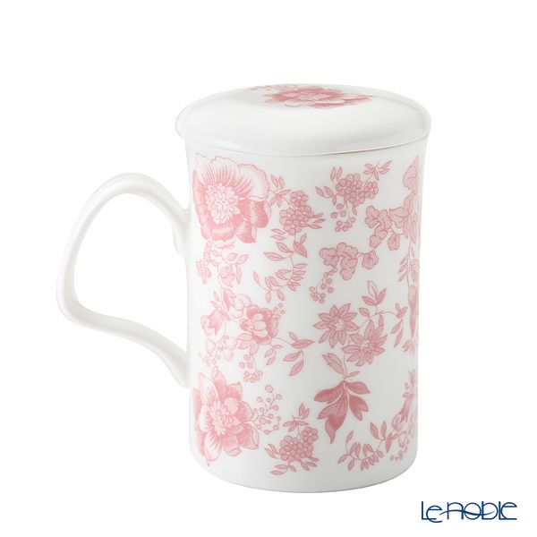 ロイカーカム ビクトリア（ピンク） ビーカー／マグカップ 320ml こし器（茶こし）付き