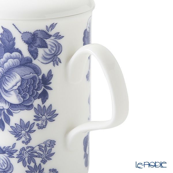 ロイカーカム ビクトリア（ブルー） ビーカー／マグカップ 320ml こし器（茶こし）付き