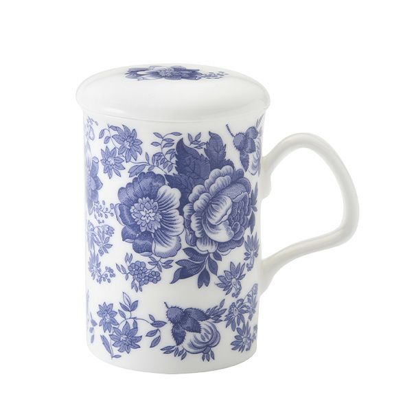 ロイカーカム ビクトリア（ブルー） ビーカー／マグカップ 320ml こし器（茶こし）付き