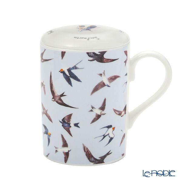 ロイカーカム サマースカイ／ツバメ RSPB ビーカー／マグカップ ルーシー 325ml 蓋＆こし器（茶こし）付き