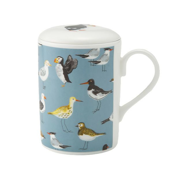 ロイカーカム シーバード ビーカー／マグカップ ルーシー 325ml 蓋＆こし器（茶こし）付き