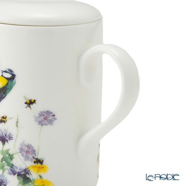 ロイカーカム ガーデンワイルドライフ ビーカー／マグカップ ルーシー 325ml 蓋＆こし器（茶こし）付き